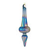 Blue Irredescent Glass Finial Ornament (Set Of 12) 6"H Glass Image 3