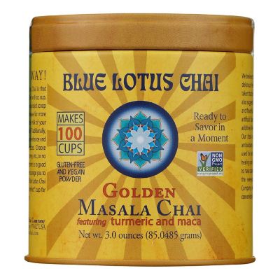 Blue Lotus - Masala Chai Golden - Case of 6 - 3 OZ Image 1