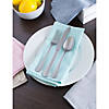 Blue Solid Chambray Tablecloth 60X120 Image 4