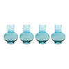 Blue Vase (Set Of 4) 7"D X 9"H Glass Image 1