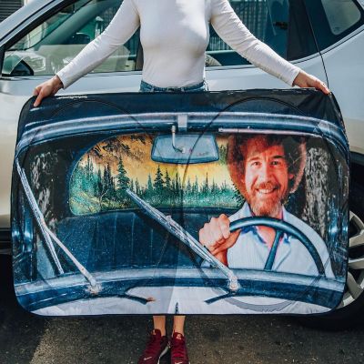 Bob Ross Happy Trees Sunshade for Car Windshield  64 x 32 Inches Image 3