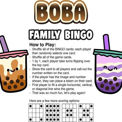 Boba Bingo Family Bingo Image 2