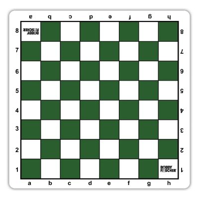 Bobby Fischer Green Mousepad Tournament Chess Board, 20 in. Image 1