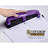 Bostitch EZ Squeeze 3-Hole Punch, 12 Sheets, Purple Image 2
