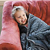 Bouncyband Soft Fleece Weighted 10lb Medium Sensory Blanket for Kids, 65" x 45" Image 1