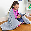 Bouncyband Soft Fleece Weighted 10lb Medium Sensory Blanket for Kids, 65" x 45" Image 4