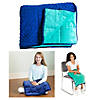 Bouncyband Soft Fleece Weighted 7lb Small Sensory Blanket for Kids, 56" x 36" Image 1