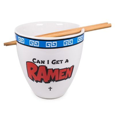 Bowl Bop Can I Get A Ramen? Japanese Dinnerware Set  16-Ounce Bowl, Chopsticks Image 1