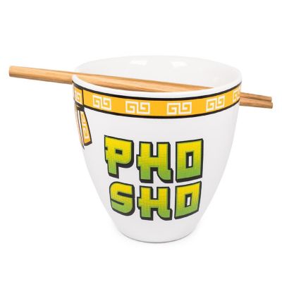 Bowl Bop Pho Sho Japanese Dinnerware Set  16-Ounce Ramen Bowl, Chopsticks Image 1