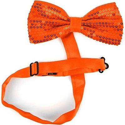Boxed Gifts  Orange 2.5 Men's  Sparkle Bow Ties Image 2