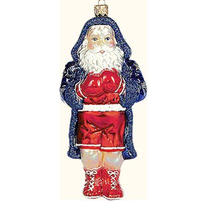 Boxing Santa Polish Mouth Blown Glass Christmas Ornament Sports Decoration Boxer Image 1