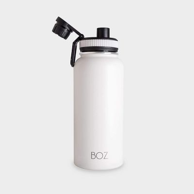 BOZ Bottles Stainless Steel Water Bottle XL - White (1 L / 32oz) Image 1