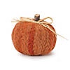 Braided Fabric Pumpkin (Set Of 2) 3"D X 2.5"H Foam/Polyester Image 1