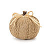 Braided Fabric Pumpkin (Set Of 2) 3"D X 2.5"H Foam/Polyester Image 2
