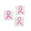 Breast Cancer Awareness Body Temporary Tattoo Stickers- 12 Pc. Image 1