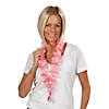 Breast Cancer Awareness Polyester Leis - 12 Pc. Image 1