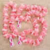 Breast Cancer Awareness Polyester Leis - 12 Pc. Image 2