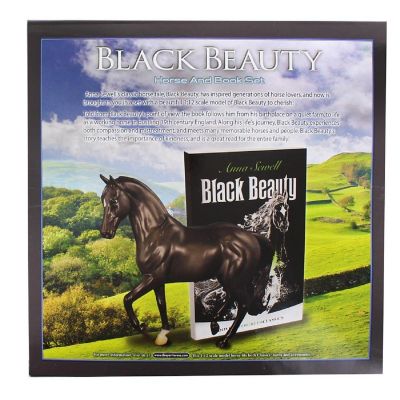 Breyer 1:12 Black Beauty Horse and Book Set Image 1