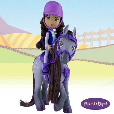Breyer Pipers Pony Tales Horse & Rider Playset  Paloma & Rayna Image 2