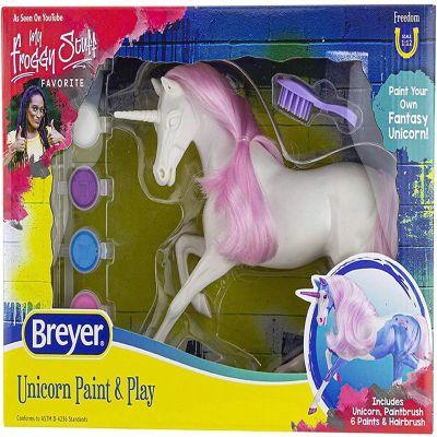 Breyer Unicorn Paint & Play 1:12 Scale Model Horse Image 3
