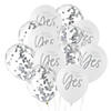 Bridal Party & Confetti-Filled 12" Latex Balloons - 12 Pc. Image 1