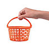 Bright Round Plastic Easter Baskets - 12 Pc. Image 1