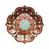 Brown & Teal Ramadan Mubarak Geometric Paper Dinner Plates - 8 Ct. Image 1