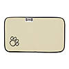 Brown Stripe Embroidered Paw Pet Mat Small Image 1