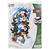 Bucilla Felt Stocking Applique Kit 18" Long- Teamwork Santa Image 1
