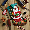 Bucilla Felt Stocking Applique Kit 18" Long- Toy Train Santa Image 2
