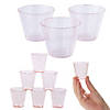Bulk 100 Ct. Pink Glitter Shot Glass & Cup Kit Image 1