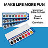 Bulk 100 Pc. Assorted Colors Watercolor Paint Tray Classpack - 8 Colors pet set Image 2