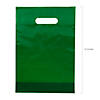 Bulk 100 Pc. Green & Purple Plastic Goody Bags Image 1