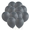 Bulk 100 Pc. Tuftex Matte Gray Smoke 11" Natural Latex Balloons Image 1