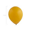 Bulk 100 Pc. Tuftex Matte Mustard 11" Natural Latex Balloons Image 1