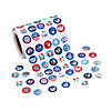 Bulk 1000 Pc. Mini Patriotic Sticker Roll Image 1