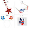 Bulk 108 Pc. Patriotic Accessories Assortment Kit Image 1
