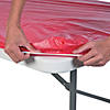 Bulk 12 Pc. 6 Ft. Red Fitted Rectangle Plastic Tablecloths Image 1