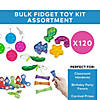 Bulk 120 Pc. Multicolor Fidget Toy Handout Kit Assortment Image 2