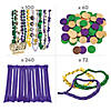 Bulk 1337 Pc. Mardi Gras Candy & Jewelry Handout Kit Image 1