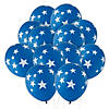 Bulk  144 Pc. Blue with White Stars 11" Latex Balloons Image 1
