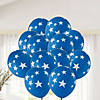 Bulk  144 Pc. Blue with White Stars 11" Latex Balloons Image 2