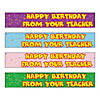 Bulk 144 Pc. Happy Birthday From Your Teacher Pencils Image 1