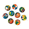 Bulk 144 Pc. Mini Swirl Bouncy Ball Assortment Image 1