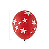 Bulk  144 Pc. Red with White Stars 11" Latex Balloons Image 1