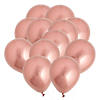 Bulk  144 Pc. Rose Gold Chrome 5" Latex Balloons Image 1