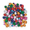 Bulk 150 Pc. Acrylic Glitter Pom-Poms Image 1