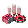 Bulk 200 Pc. Class of 2024 Graduation Party Red Disposable Tableware Kits for 50 Guests Image 1