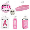 Bulk 242 Pc. Breast Cancer Awareness Ribbon Handout Kit for 48 Image 1