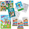 Bulk  242 Pc. Religious Easter Sticker & Activity Book Handout Kit for 48 Image 1
